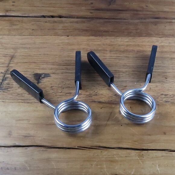 Other - BARBELL CLAMPS 2IN STAINLESS STEEL WEIGHT CLIPS FITNESS BAR CLIPS SPRING COLLAR